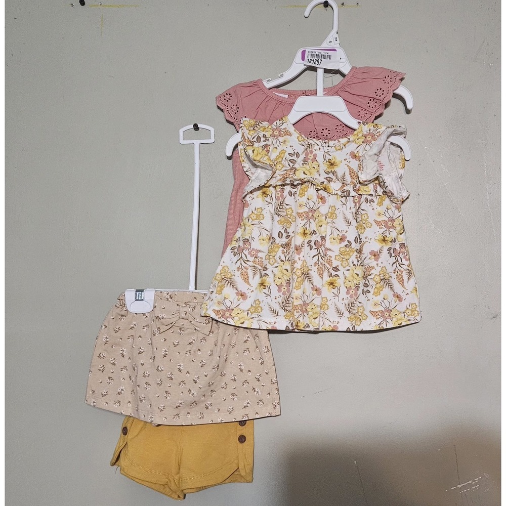 🦋Tommy Bahama girls Set Shirt And‎ Shorts 12 Months🩷💜